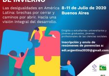 Escuela de invierno: “Las desigualdades en América Latina: brechas por cerrar y caminos por abrir. Hacia una visión integral del desarrollo”